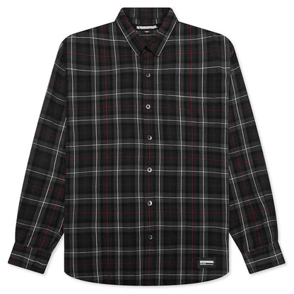 Tartan Check L S Shirt Black