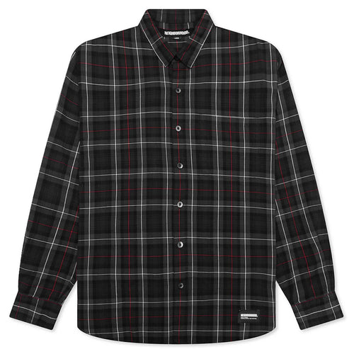Tartan Check L S Shirt Black