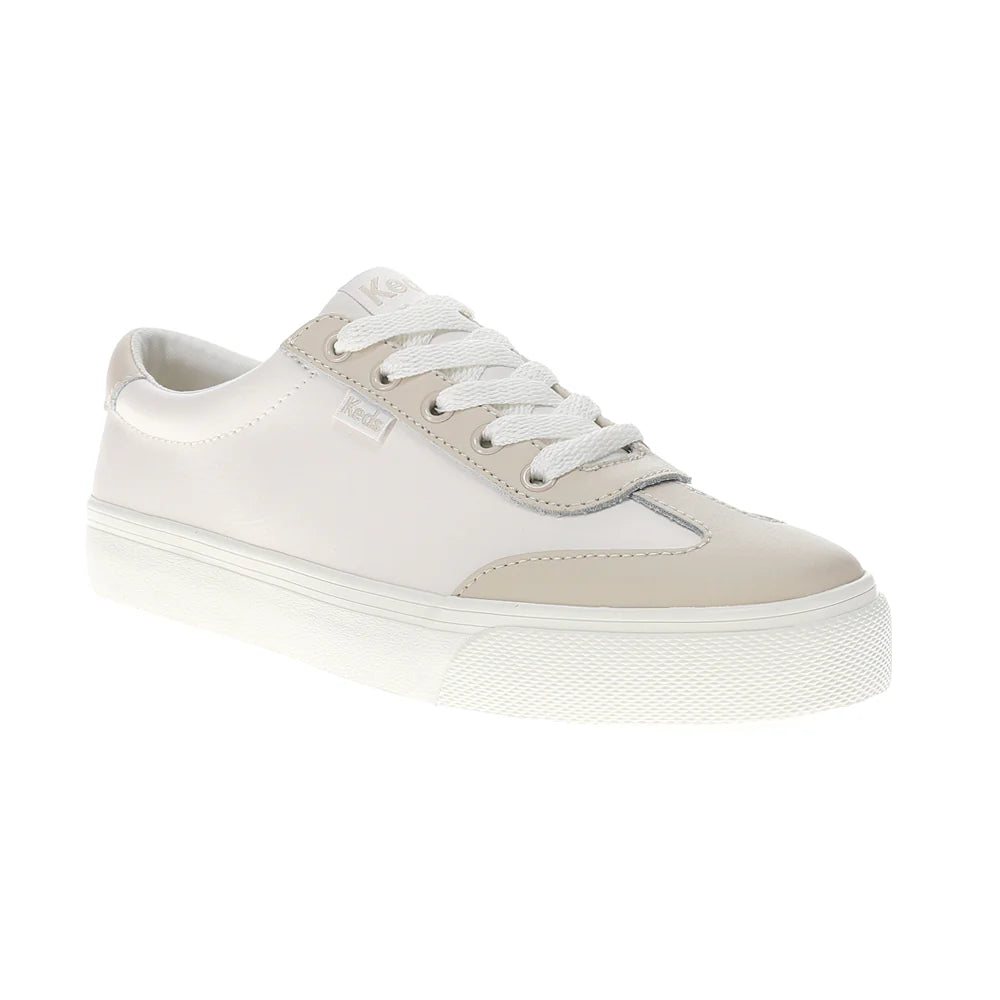 Jump Kick T-Toe Leather Lace Up Sneakers