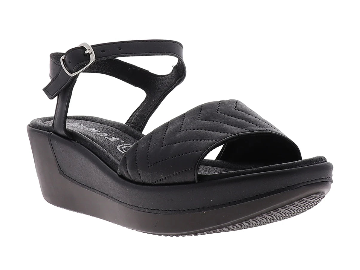 Sandalias Luna Rosa Negro para Mujer