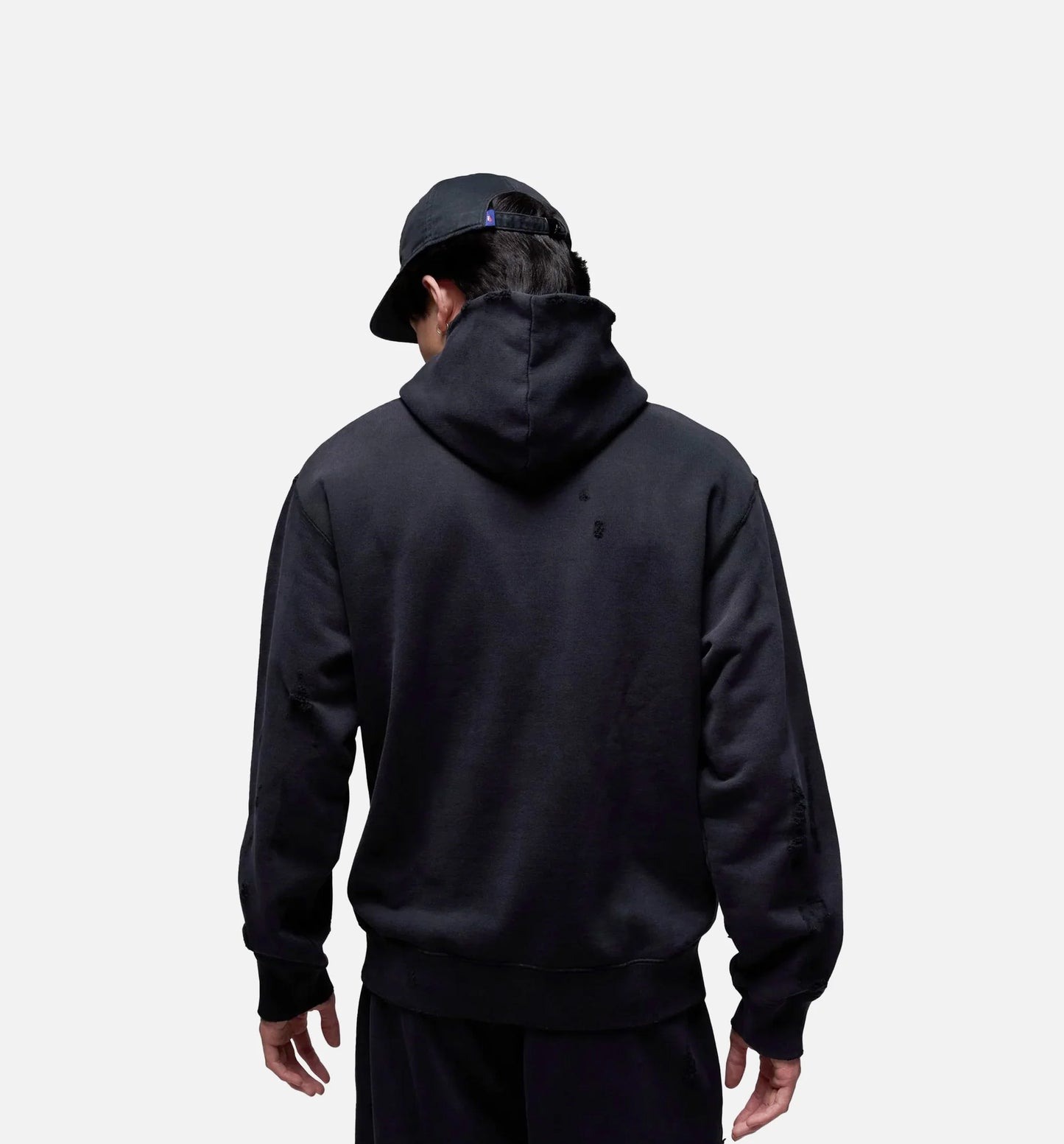 Rare Air Fleece Pullover Mens Hoodie Black Red
