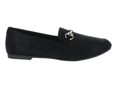 Zapatos Mocasines Roze Negros para Mujer