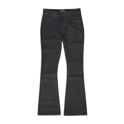 RtA Mael Flare Denim - Black Side Cross
