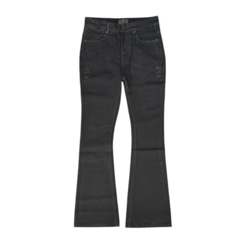 RtA Mael Flare Denim - Black Side Cross
