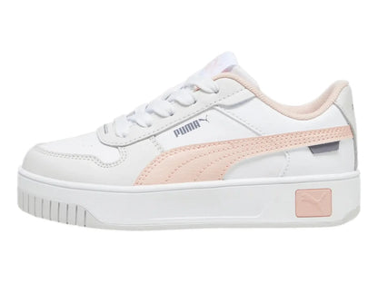 Tenis PUMA Carina Street Blanco y Rosa para Niña