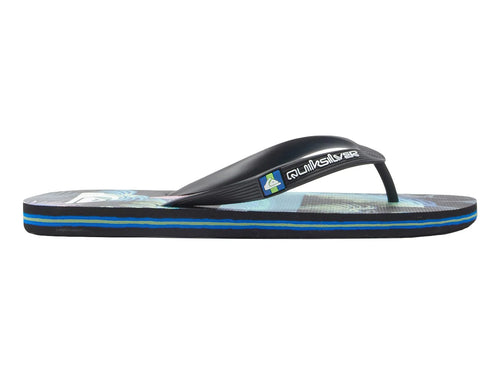 Sandalias Quiksilver Molokai Art Negro y Azul para Hombre