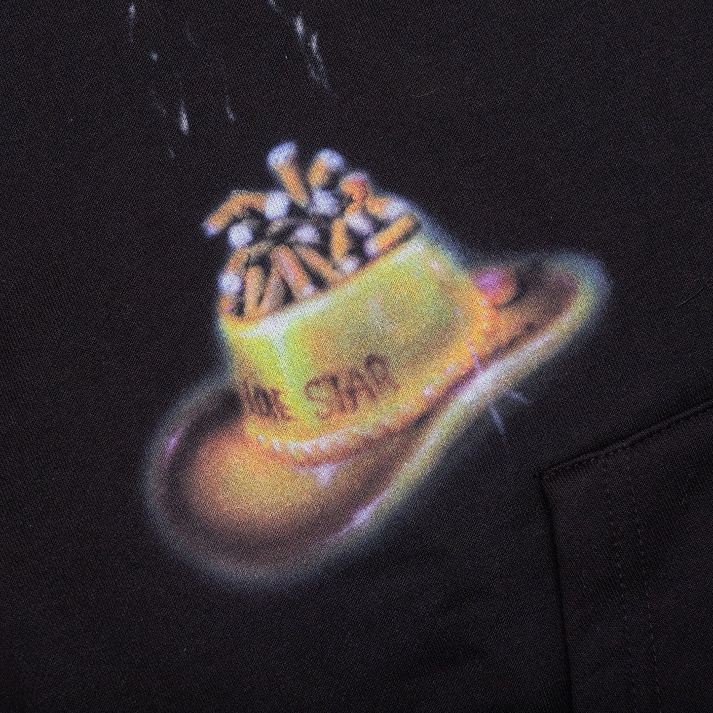 Test Print 2 Hoodie Black