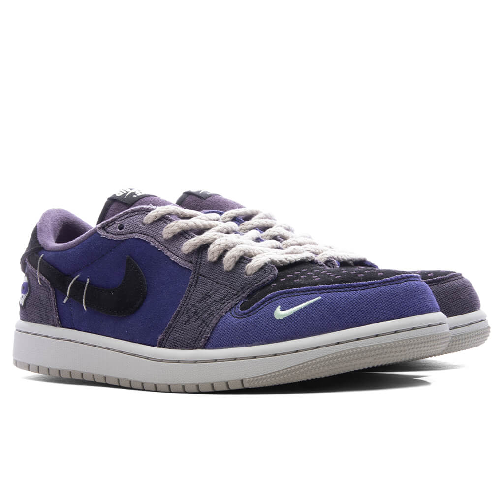 Air Jordan 1 Retro Low OG x Zion Williamson Voodoo Alternate Regency Purple Vapor Green Dark Raisin