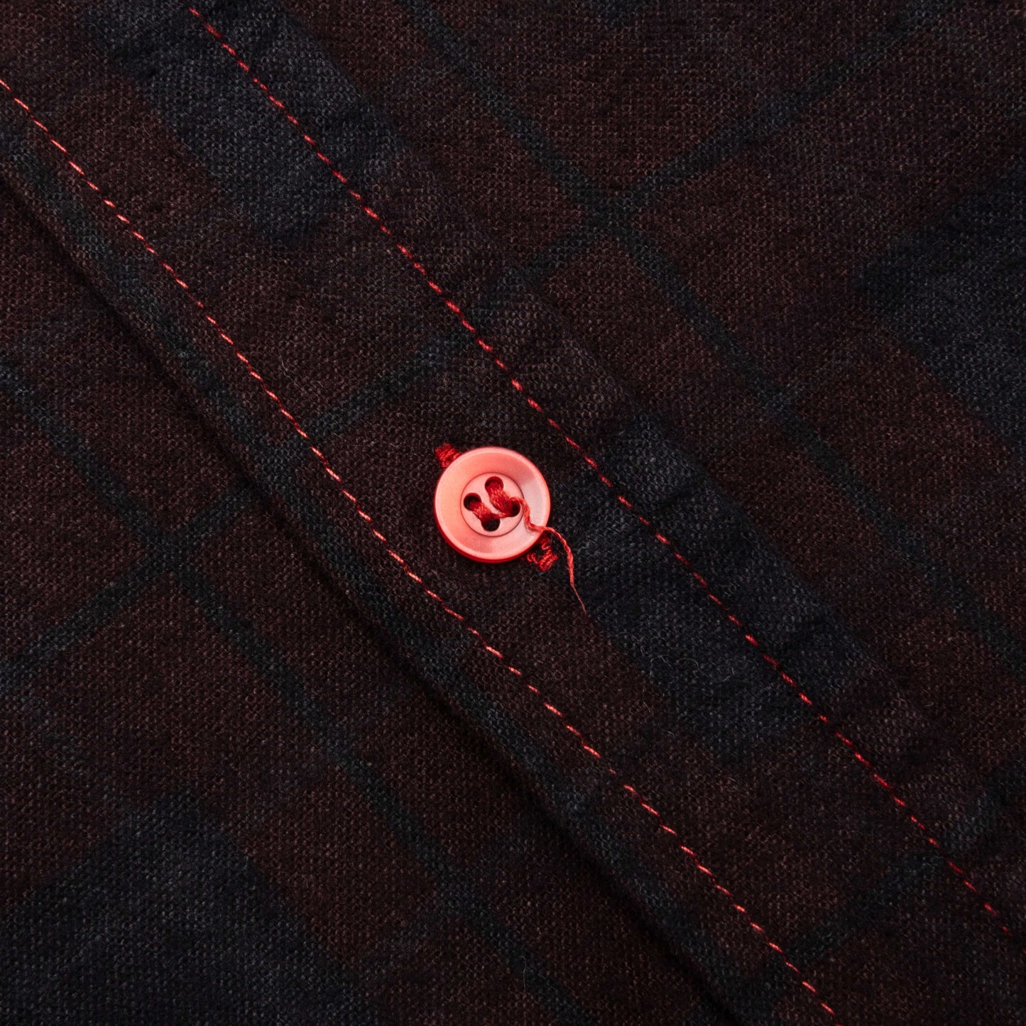 Flannel Shirt 7 Cuts Shirt Over Dye Black