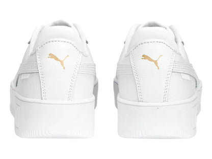 Tenis PUMA Carina Street Blancos con Oro para Mujer