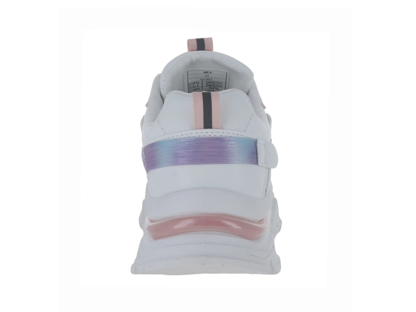 Tenis Via Urbana Blanco Rosa para Mujer