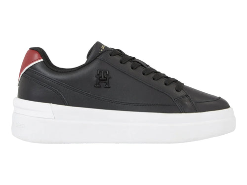 Tenis Tommy Hilfiger Elevated Court Negro para Mujer