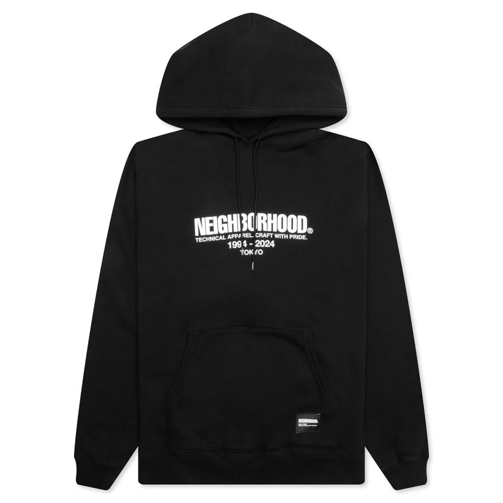 Classic Sweat Parka L S Black