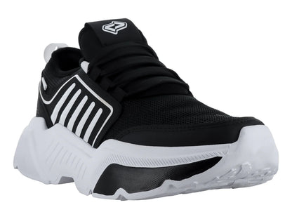 Tenis de Baloncesto THENTIC Negro y Blanco para Hombre