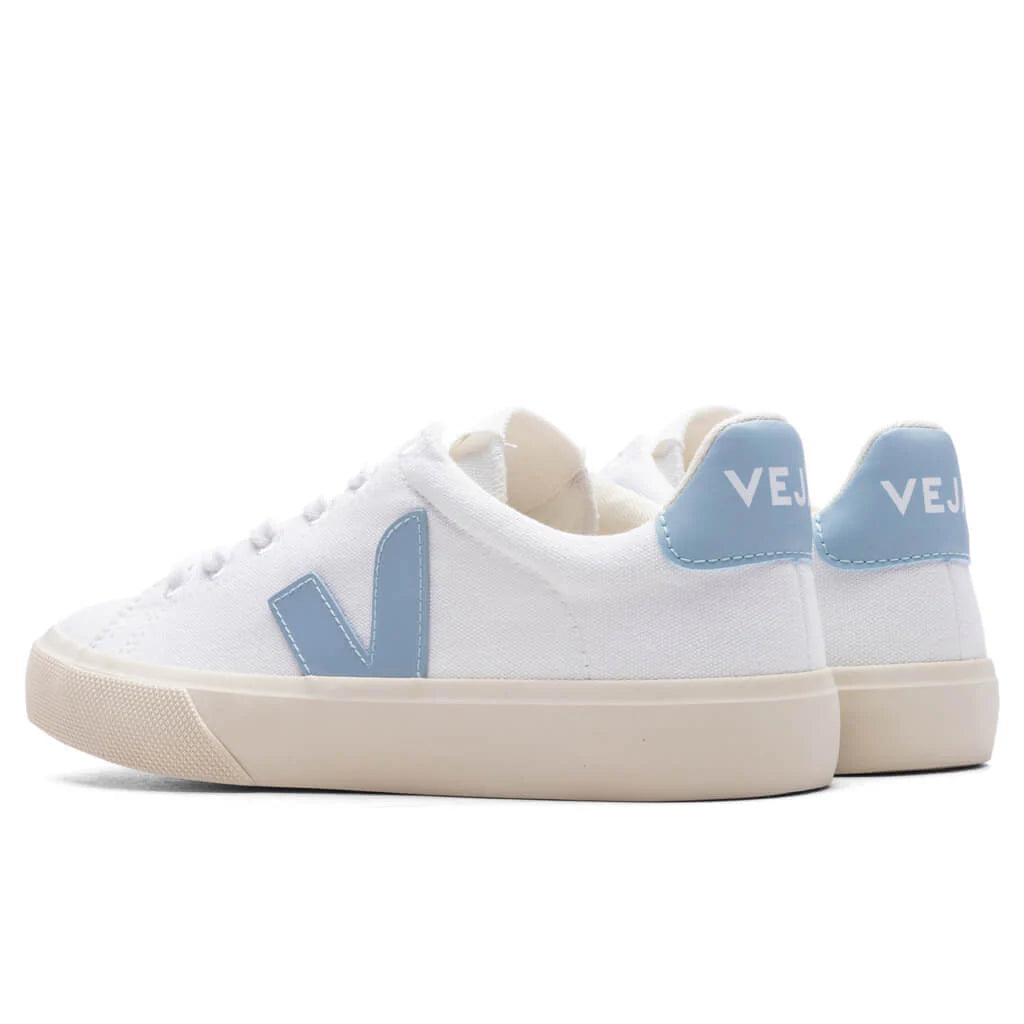 Womens Campo Canvas White Steel