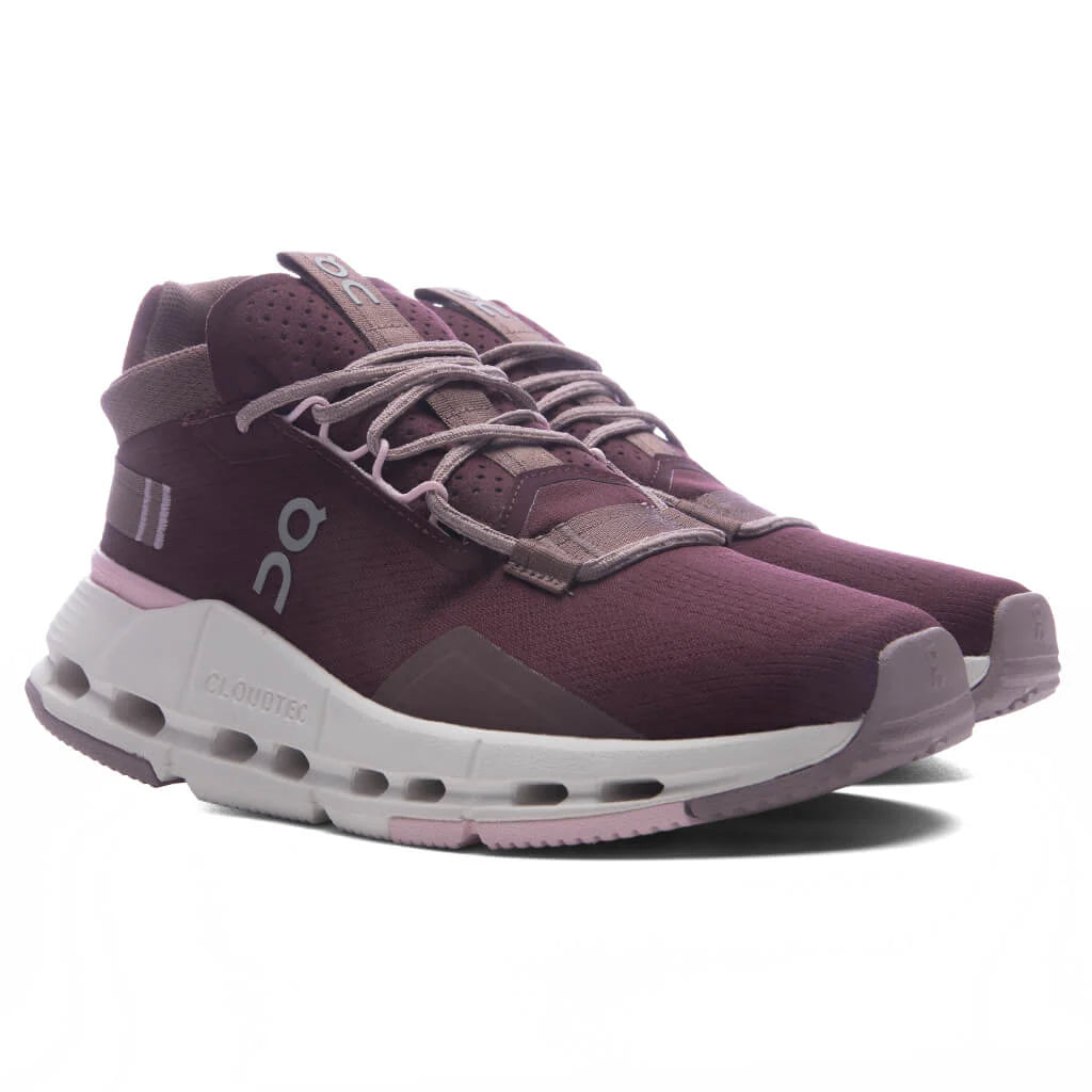 Womens Cloudnova 2 Maroon Peony