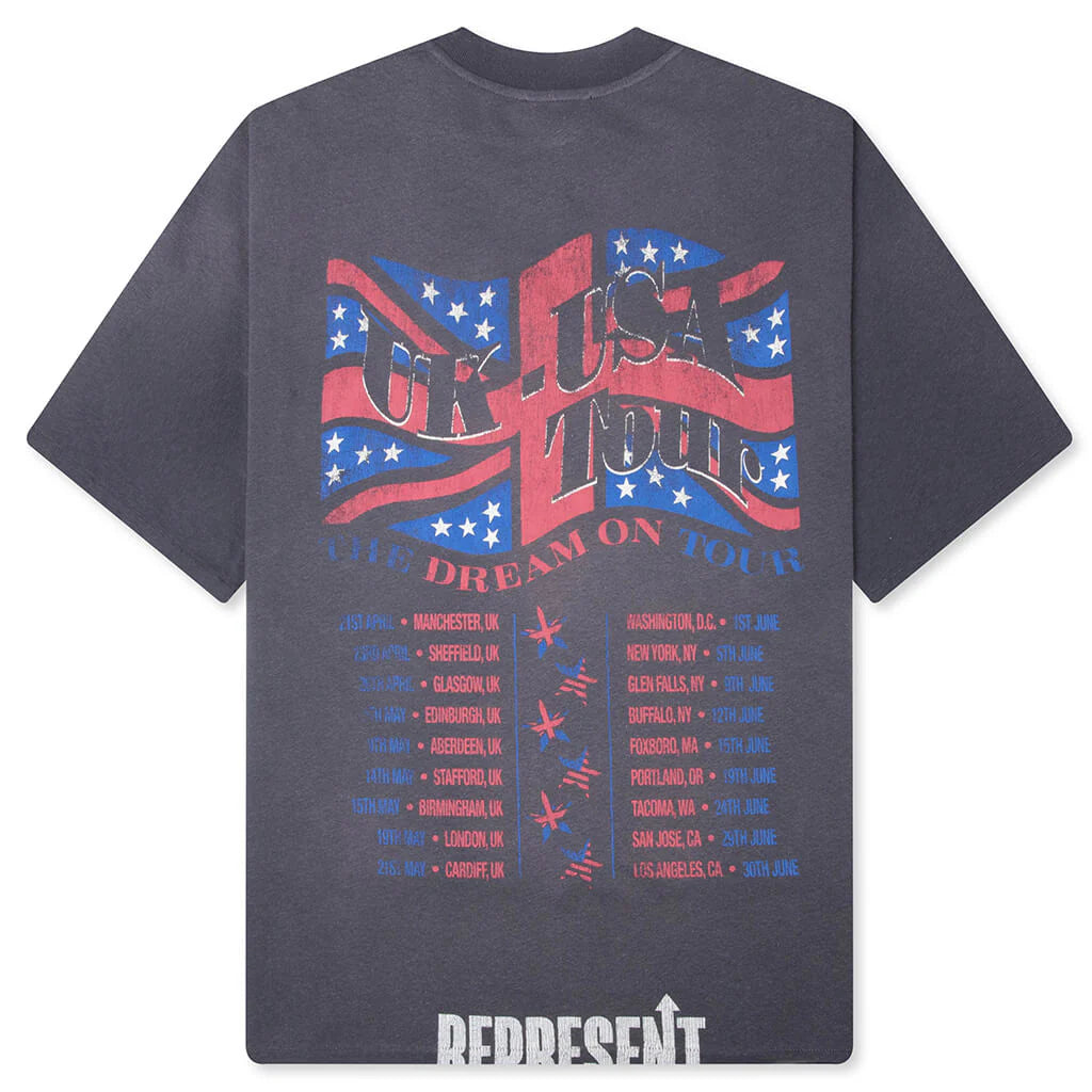 Dream On Tour T Shirt Sun Fade Grey