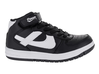 Tenis Panam Negro con Blanco para Niño