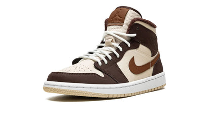AIR JORDAN 1 MID SE WMNS Brown Basalt Fleece