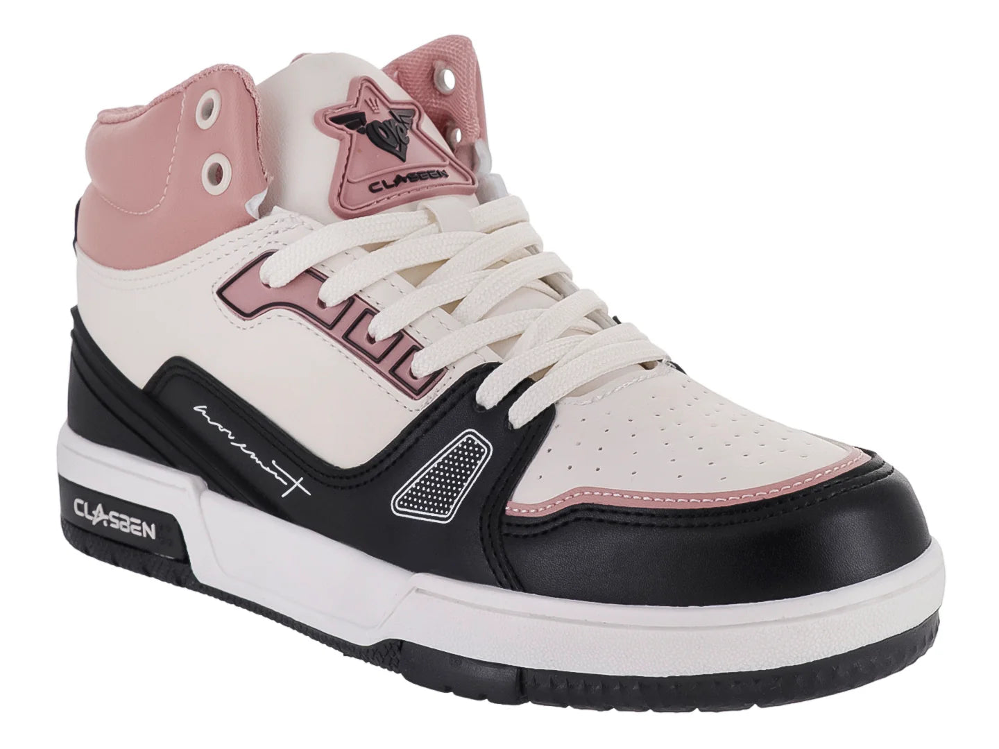 Tenis Clasben Leila Latte Negro para Mujer