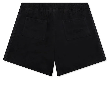 Knitted Panel Shorts Black
