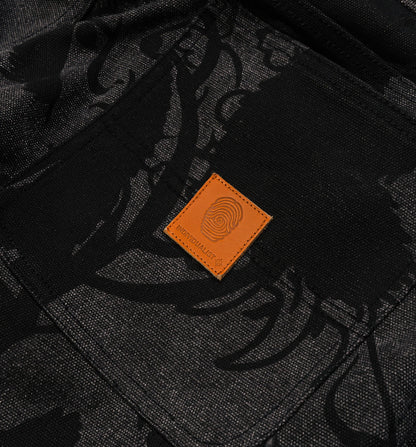 Kintaro Print Carpenter Mens Pant Black