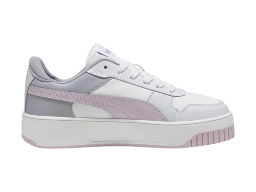 Tenis PUMA Carina Street Blanco y Morado para Mujer