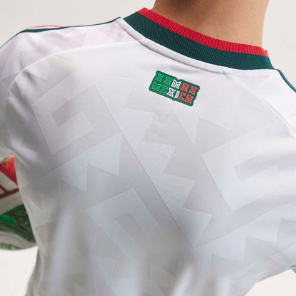 adidas Mexico Away Authentic Long Sleeve Mens Soccer Jersey 2026 White