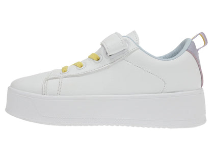 Tenis K SWISS Mini Trinity Platform Blanco y Lila para Niña