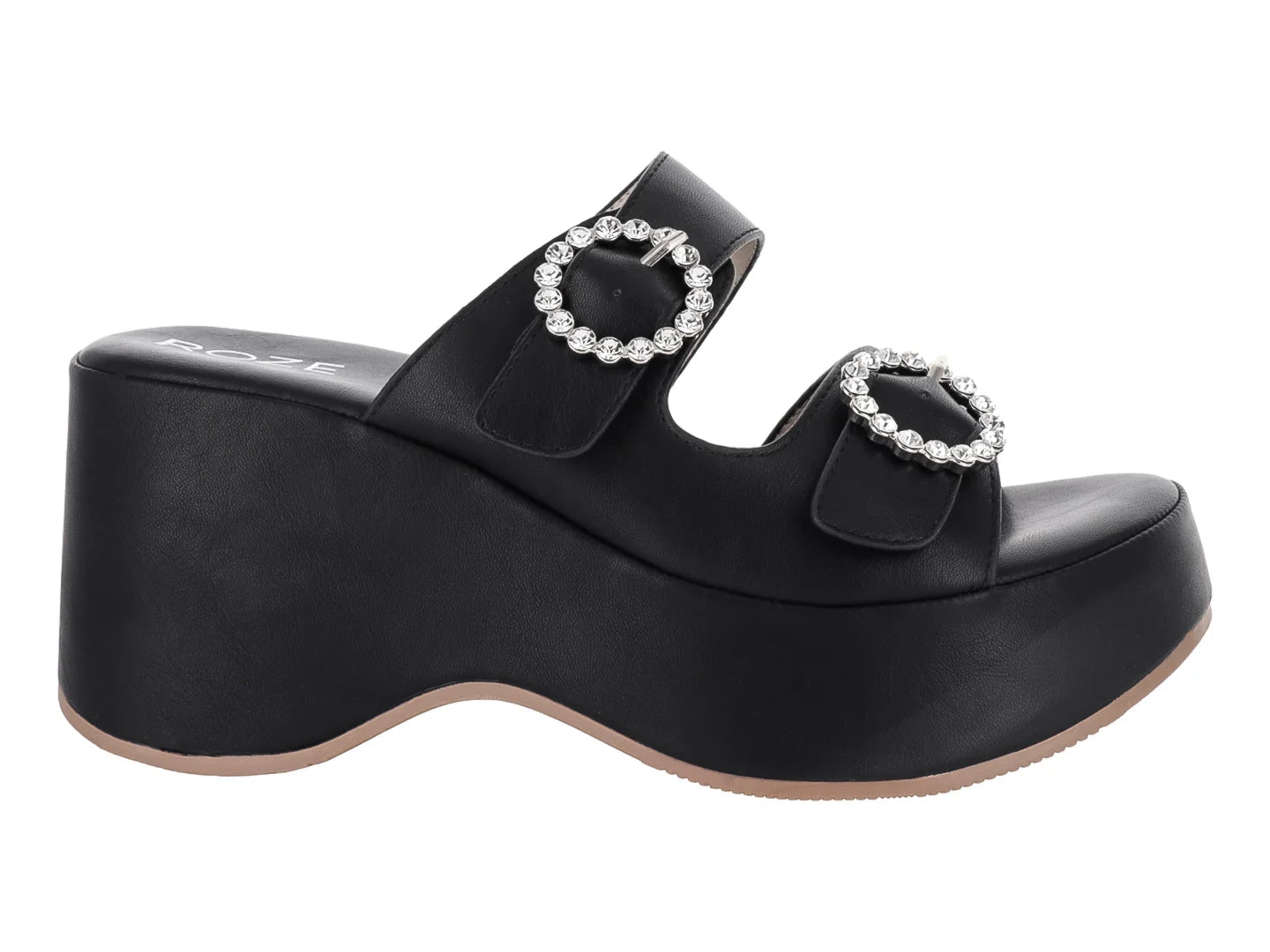 Sandalias ROZE Plataforma Negro para Mujer