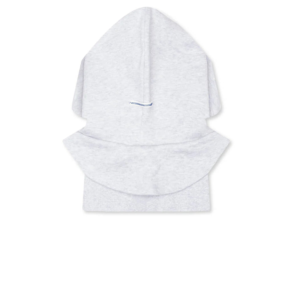 Adidas x Bad Bunny Heavy Crew Neck Hooded Balaclava Sweatshirt Light Grey Heather