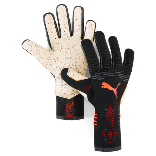 PUMA Future Ultimate NC Goalkeeper Soccer Gloves Black Red