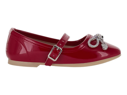 Zapatos Planos de Charol Rojo 4EVER para Niña