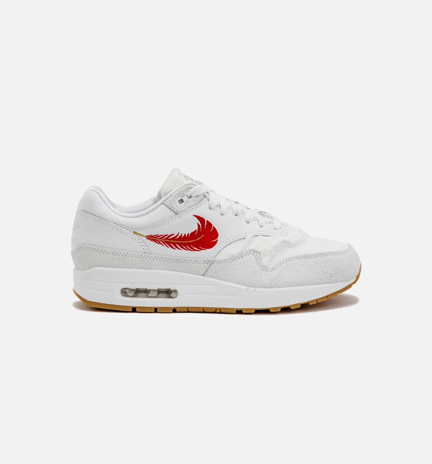 Air Max 1 The Bay Mens Lifestyle Shoe White Red