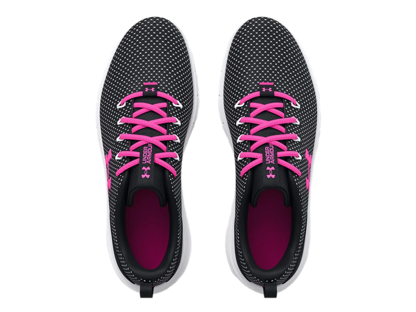 Tenis Under Armour UA W Phade RN Negro y Rosa para Mujer