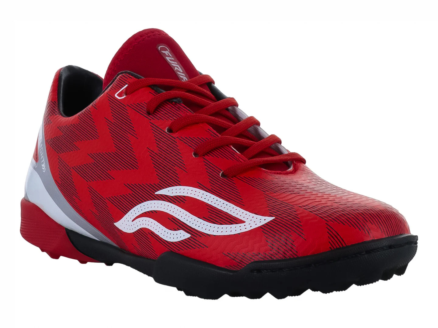 Tenis de Fútbol Furia Rojo y Blanco para Niño