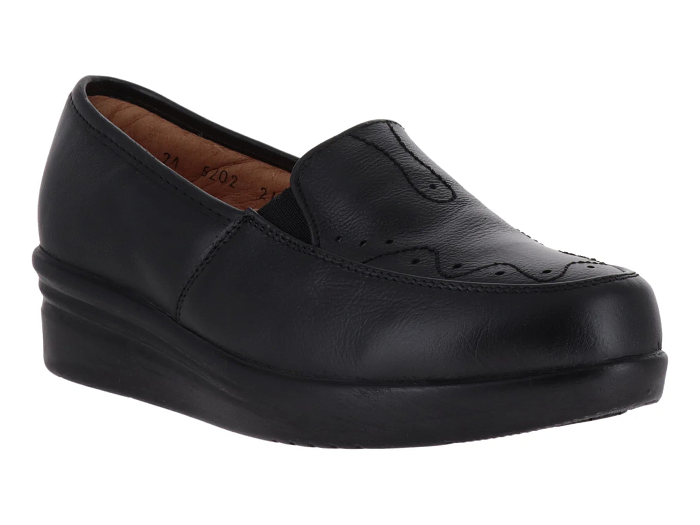 Zapatos Mocasines Mas Descanso Negro para Mujer
