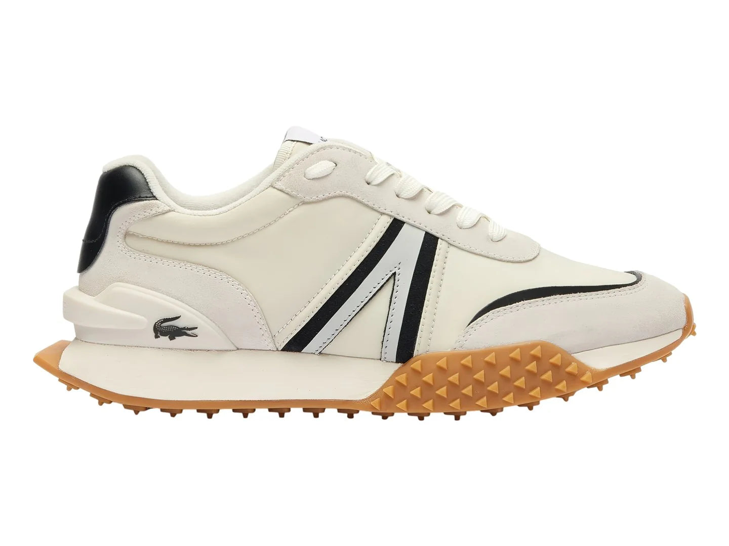 Tenis Lacoste L Spin Deluxe Blanco y Negro para Hombre