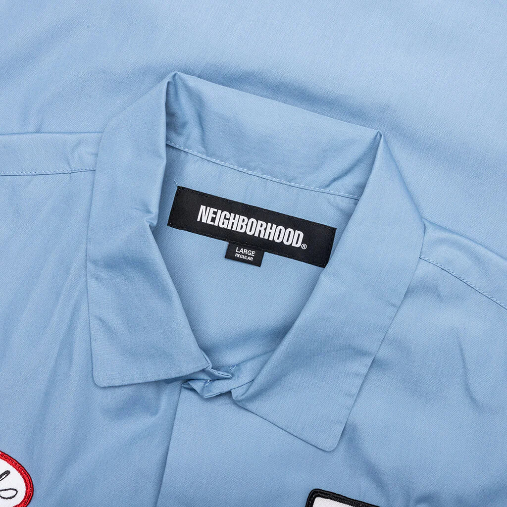 Classic S S Work Shirt Blue