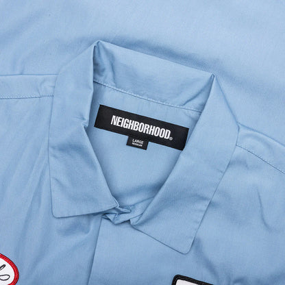 Classic S S Work Shirt Blue