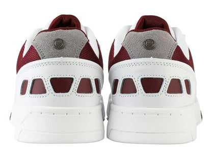 Tenis K Swiss Match Rival Blanco con Vino para Hombre