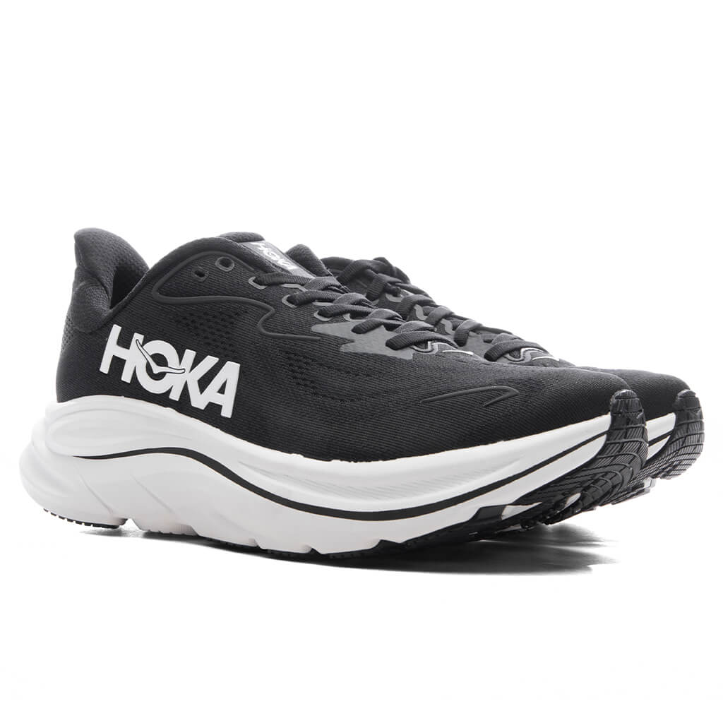 Womens Clifton 10 Black White