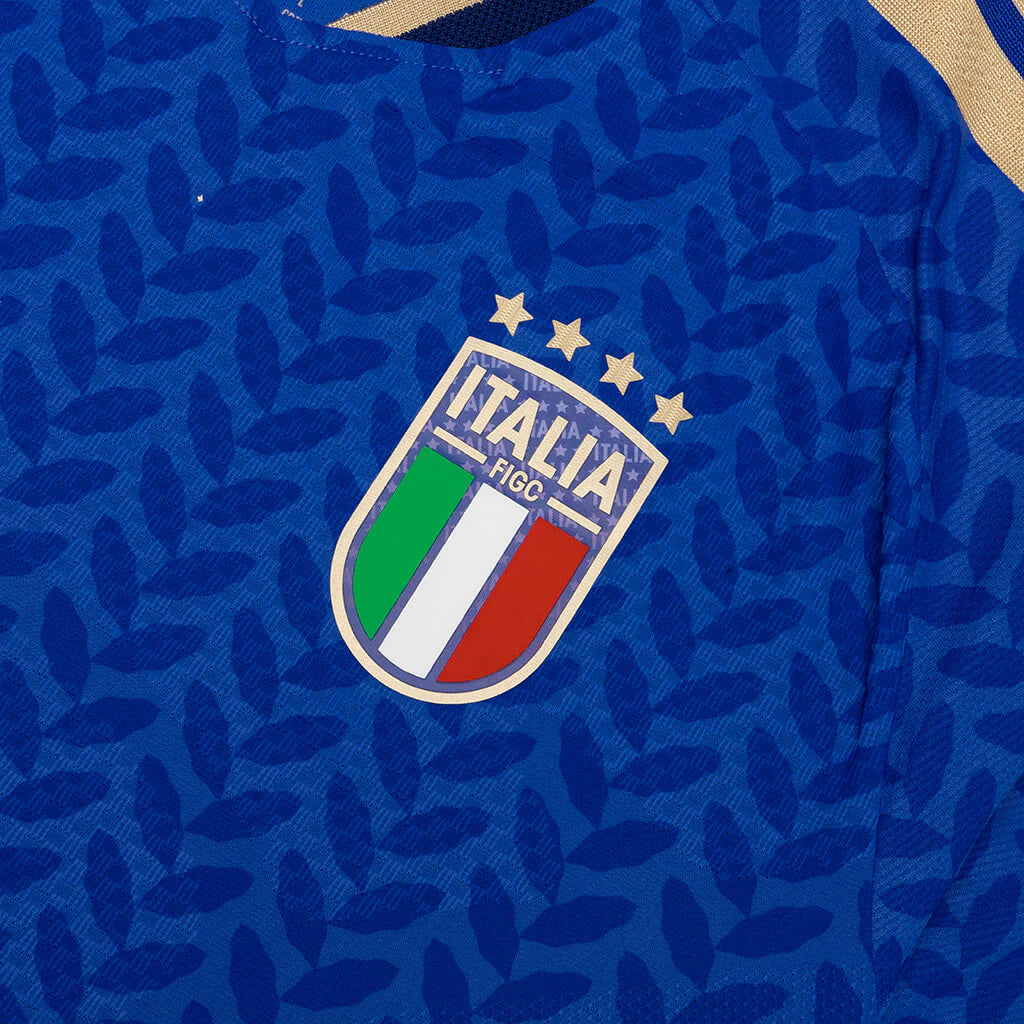 Italy 26 Home Authentic Jersey Blue