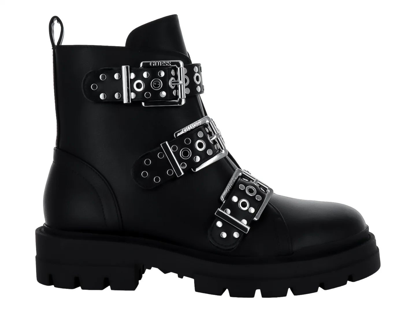 Botines Combat Guess Negros para Mujer