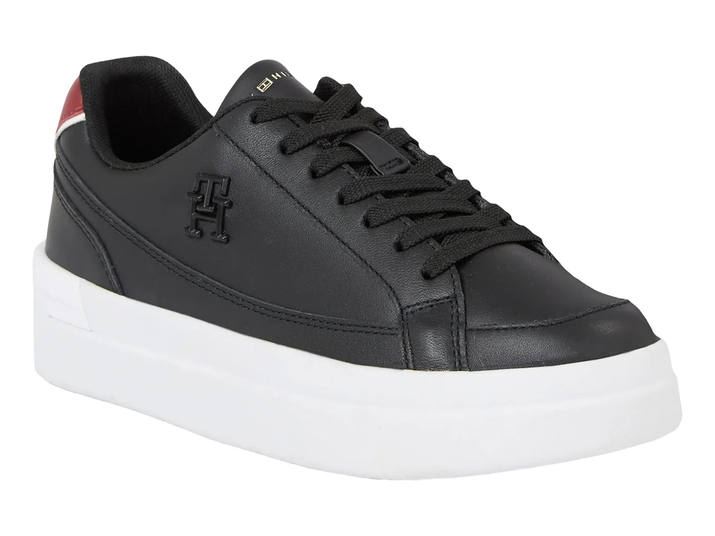 Tenis Tommy Hilfiger Elevated Court Negro para Mujer