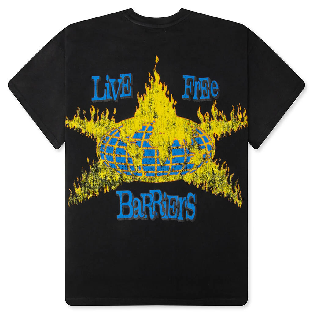 World In Flames S S Tee Black