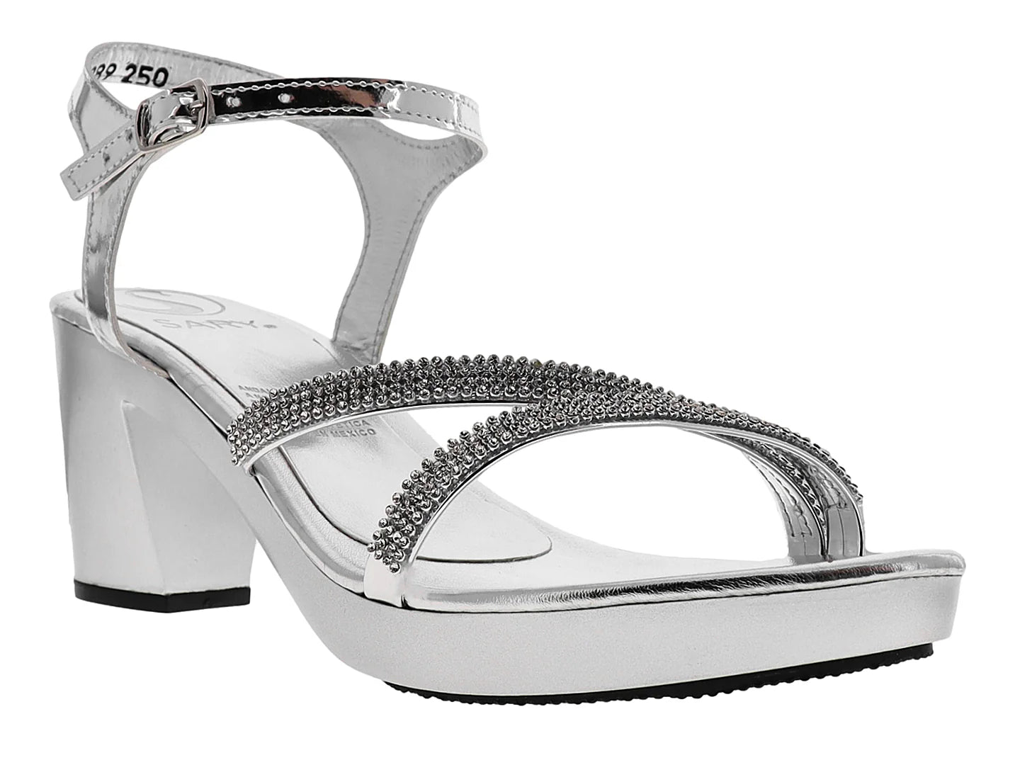 Zapatillas Sary Plata Espejo para Mujer