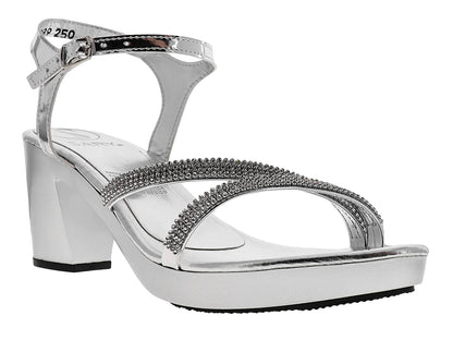Zapatillas Sary Plata Espejo para Mujer
