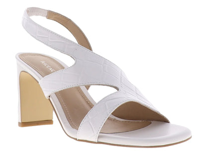 Sandalias Ascencio Blanco Textura Croco para Mujer
