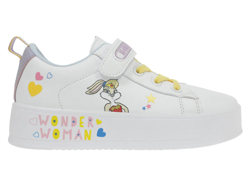 Tenis K SWISS Mini Trinity Platform Blanco y Lila para Niña